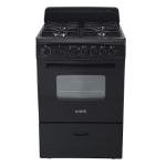 Avanti 24" Compact Gas Range Oven - Black