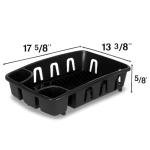 Brevo Dish Drying Rack with Drainboard, Black