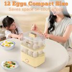 Veroline Electric Egg Cooker with 12 Egg Capacity