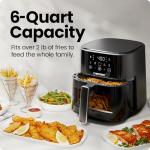 Chefman 5.7L Compact Air Fryer with Touch Controls