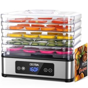 OSTBA 5-Tray Food Dehydrator with Timer & Temp Control