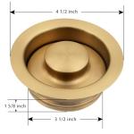 Golden Kitchen Sink Garbage Disposal Flange and Stopper