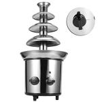 4-Tier Stainless Steel Chocolate Fountain Machine