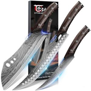 3-Piece Japanese Style Butcher Knife Set