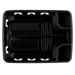 Brevo Dish Drying Rack with Drainboard, Black