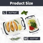 Non-Slip Plastic Cutting Board with Juice Grooves