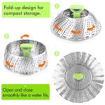 Stainless Steel Vegetable Steamer Basket with Expandable Handle