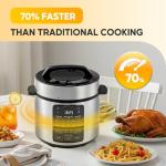 HealSmart 20-Cup Non-Stick Stainless Steel Rice Cooker