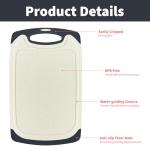 Non-Slip Plastic Cutting Board with Juice Grooves