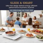 Elite Gourmet Slim Induction Cooktop with Touch Controls