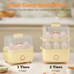 Veroline Electric Egg Cooker with 12 Egg Capacity