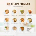 Automatic Pasta Maker with 12 Shape Discs