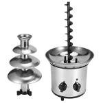 4-Tier Stainless Steel Chocolate Fountain Machine