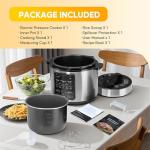 HealSmart 20-Cup Non-Stick Stainless Steel Rice Cooker