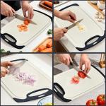 Non-Slip Plastic Cutting Board with Juice Grooves