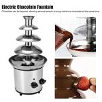 4-Tier Stainless Steel Chocolate Fountain Machine