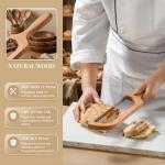 360° Rotatable Blade Wooden Bread Knife