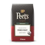 Peet's USDA Organic Dark Roast Ground Coffee 18oz