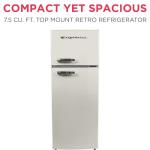 Frigidaire Retro 2-Door Apartment Refrigerator, Cream