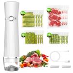 Compact Vacuum Sealer with 40 Reusable Bags