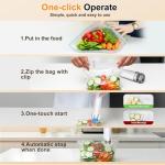 Compact Vacuum Sealer with 40 Reusable Bags