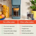 BELLA Single Serve Coffee Maker with Adjustable Tray