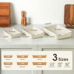 Ceramic Casserole Dish Set for Baking, 3-Piece