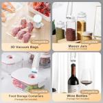 Compact Vacuum Sealer with 40 Reusable Bags