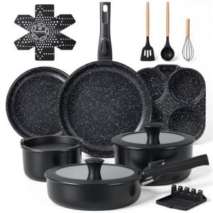 Ammeloo 21-Piece Non-Stick Ceramic Cookware Set