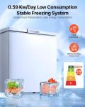 VEVOR 5 Cu.ft Compact Chest Freezer with Baskets