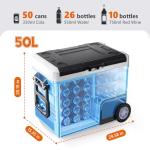OLIXIS 53QT Dual-Zone Electric Car Cooler