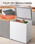 VEVOR 5 Cu.ft Compact Chest Freezer with Baskets