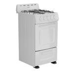 Avanti 20-Inch Gas Range Oven with 4 Burners