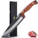 Topfeel 8-Inch Damascus Chef Knife with Wooden Handle