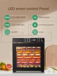 FOHERE 10-Tray Food Dehydrator with Timer and Light