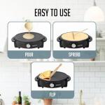 OVENTE 12-Inch Electric Crepe Maker & Griddle