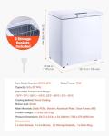 VEVOR 5 Cu.ft Compact Chest Freezer with Baskets