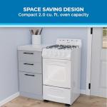 Avanti 20-Inch Gas Range Oven with 4 Burners