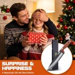 Topfeel 8-Inch Damascus Chef Knife with Wooden Handle