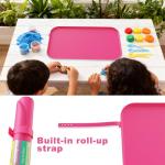 Silicone Craft Mat 24" x 16" - Hot Pink & Green