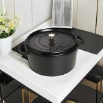 STAUB 9-qt Round Cast Iron Dutch Oven, Black