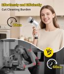 Cordless Electric Spin Scrubber with 6 Heads