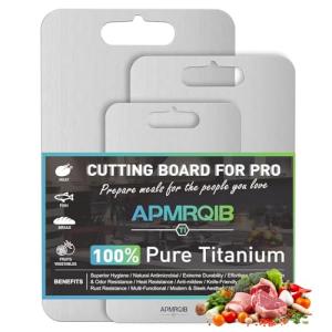 Titanium Cutting Board Set - 3 Durable Boards