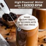 Battery-Operated Milk Frother Wand for Coffee Drinks