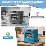 Silicone Dishwasher Drain Pan Mat - Waterproof & Anti-Slip