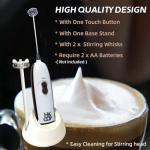 Battery-Operated Milk Frother Wand for Coffee Drinks
