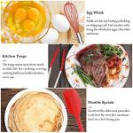 26-Piece Silicone Cooking Utensil Set - Red