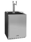Kegco 24" Dual Tap Black/Stainless Steel Kegerator