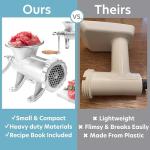 Manual Cast Iron Meat Grinder with Sausage Stuffer