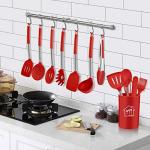26-Piece Silicone Cooking Utensil Set - Red
